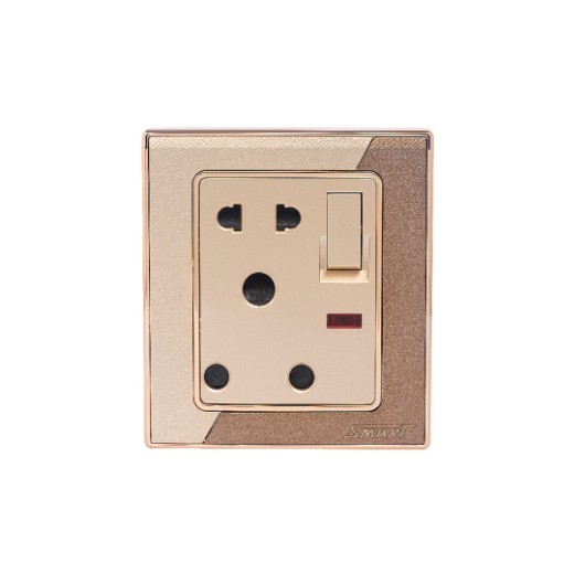 CLICK MARIGOLD-3 & PIN ROUND SOCKET WITH SW, 15A