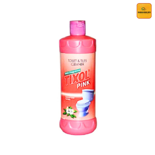 Tixol Pink Toilet and Tiles Cleaner – Powerful Stain Remover, Fresh Scent, Deep Cleaning for Bathrooms, Floors & Grout – Easy to Use Formula
