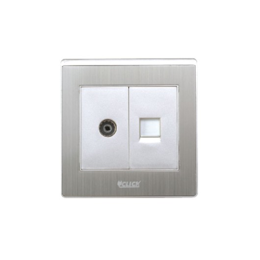 CLICK-ART-TV AND TELEPHONE SOCKET