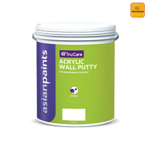 TruCare Acrylic Wall Putty Asian Paints – High-Performance, Water-Resistant Wall Filler for Smooth Finish – Easy Application, Crack Repair, Long-Lasting