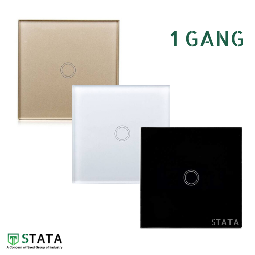 STATA smart Touch Switch 2 gang(স্ট্যাটা স্মার্ট টাচ সুইচ 2 গ্যাং)