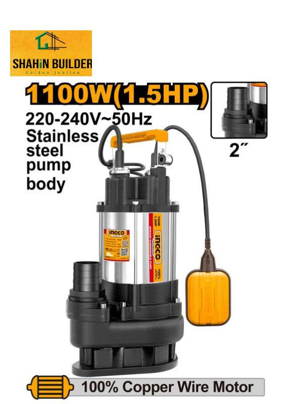 1500W,Sewage Submersible Pump (2.0HP) SPDB15008