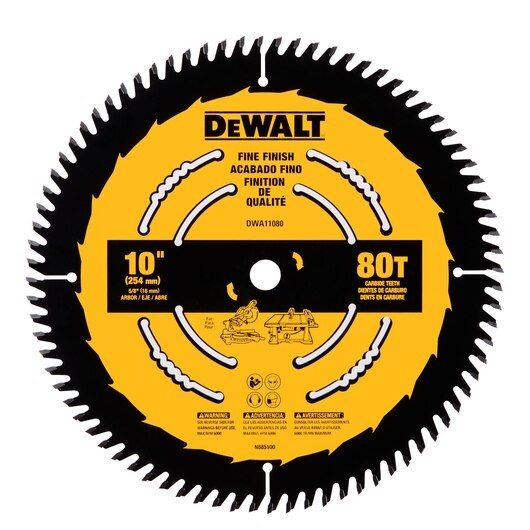 10 in Fine Finish Saw Blade (80 Tooth)