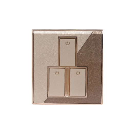 CLICK MARIGOLD-3 GANG 1 WAY SWITCH