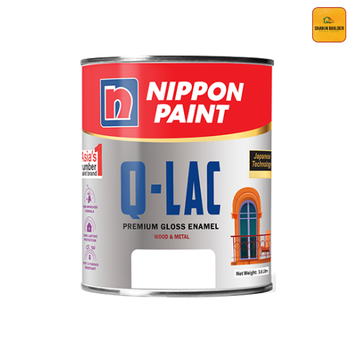 Q-LAC Premium Gloss Enamel – High Gloss Finish, Durable Protection for Wood & Metal Surfaces, Weather-Resistant Paint