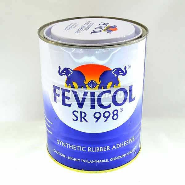 1 Liter Fevicol Synthetic Rubber Adhesive SR998 For Leather Rexine Heat & Water Resistant