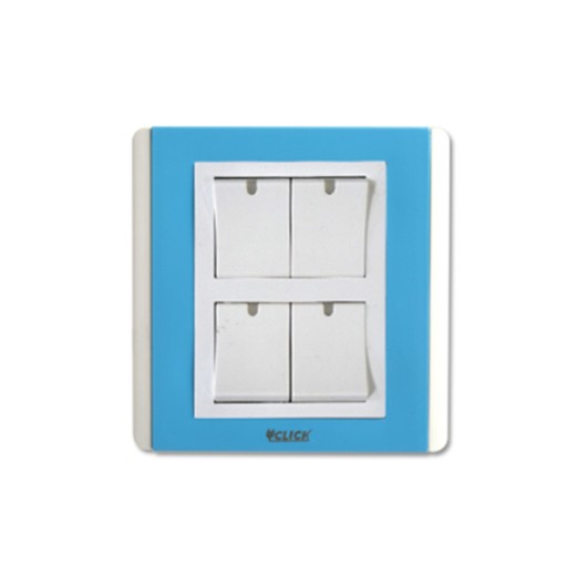 CLICK-IRISH-4 GANG 1 WAY SWITCH