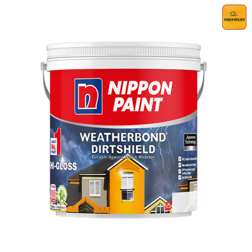 Dirt Shield Weatherbond by Nippon – Superior All-Weather Protection, Anti-Dirt, Long-Lasting Exterior Paint