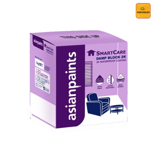 SmartCare Damp Block 2K Waterproof Coating – Advanced Protection Against Dampness & Water Seepage for Interior Walls & Bathrooms