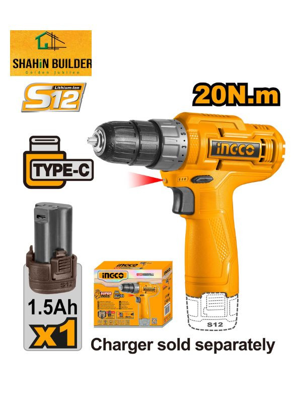 12V Li-ION Cordless Drill CDLI12438