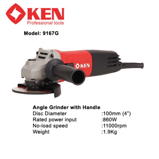 Ken Angle Grinder 9167G Brand Ken(কেন অ্যাঙ্গেল গ্রাইন্ডার 9167G ব্র্যান্ড কেন)