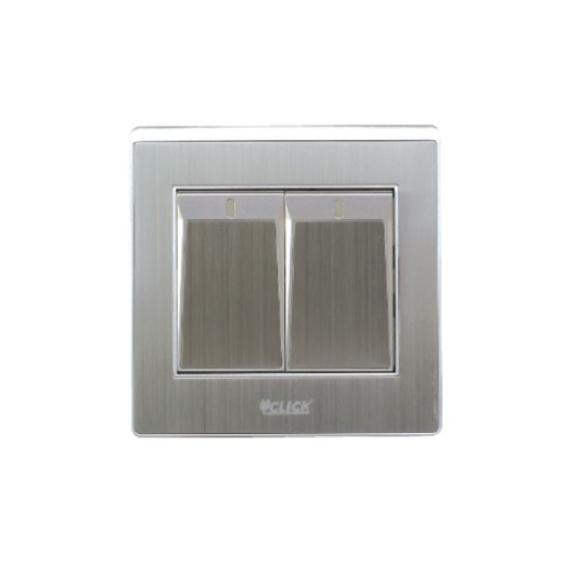 CLICK-ART-2 GANG 1 WAY SWITCH