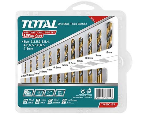 HSS Twist Drill Bits Set TACSD0125