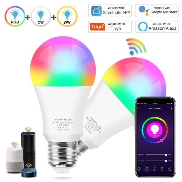 STATA10W RGB Bulb WIFI Smart Light 16M Colours(STATA10W RGB বাল্ব ওয়াইফাই স্মার্ট লাইট 16M রঙ)