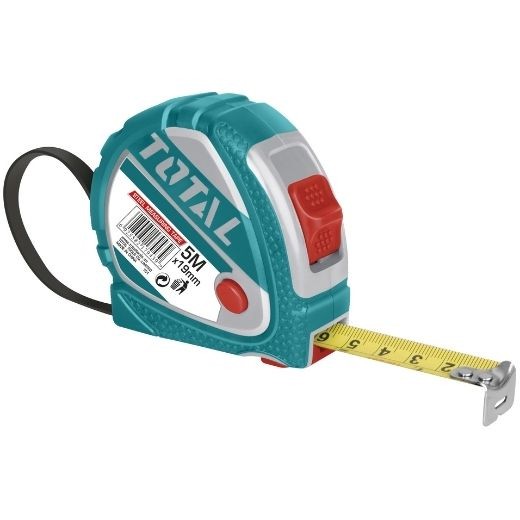 5m x 19mm Steel Measuring Tape Brand Total – TMT126051 (5m x 19mm স্টিল মেজারিং টেপ ব্র্যান্ড মোট - TMT126051)