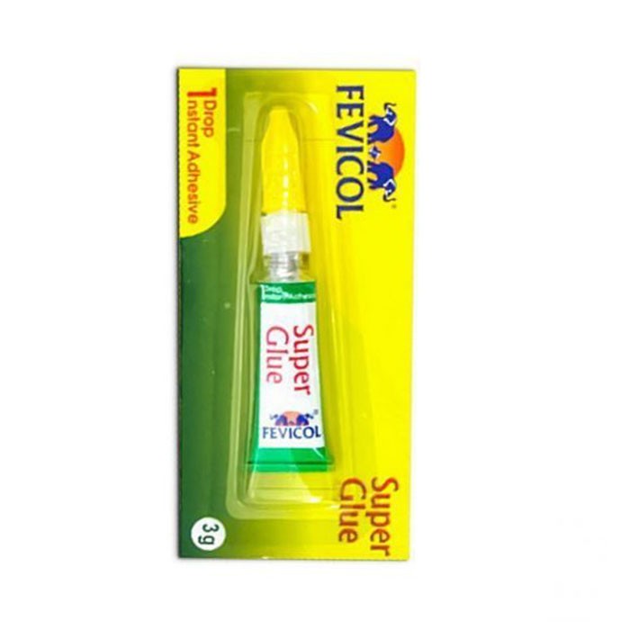 3gm white Color Fevicol Super glue(3 গ্রাম সাদা রঙের ফেভিকল সুপার গ্লু)