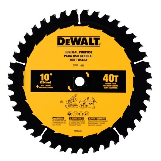 10 in General Purpose Saw Blade (40 Tooth)