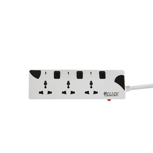 CLICK Safe Extension Socket 2pin 3skt 3Y