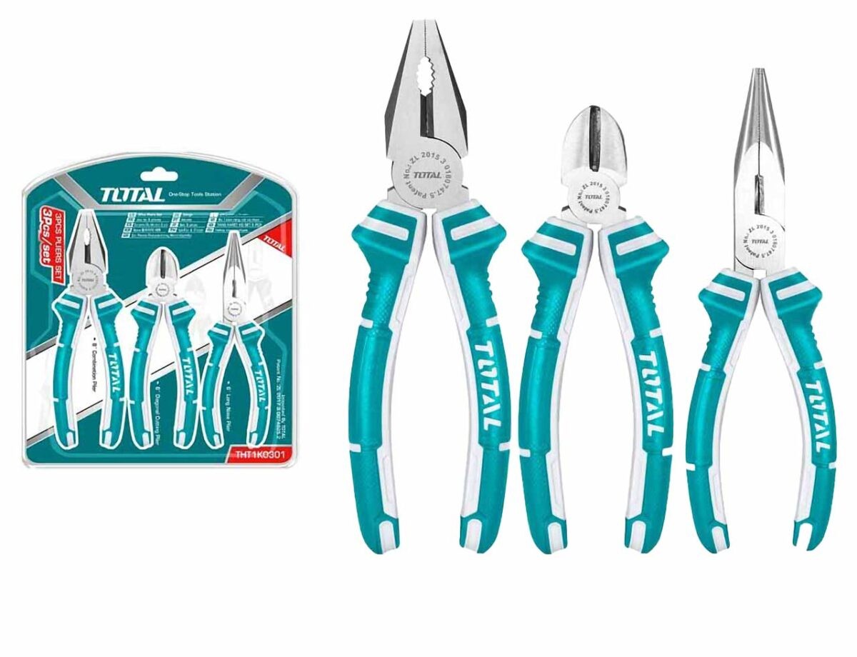 3 Pcs Pliers Set Brand Total – THT1K0301 (3 পিসি  সেট ব্র্যান্ড মোট – THT1K0301)