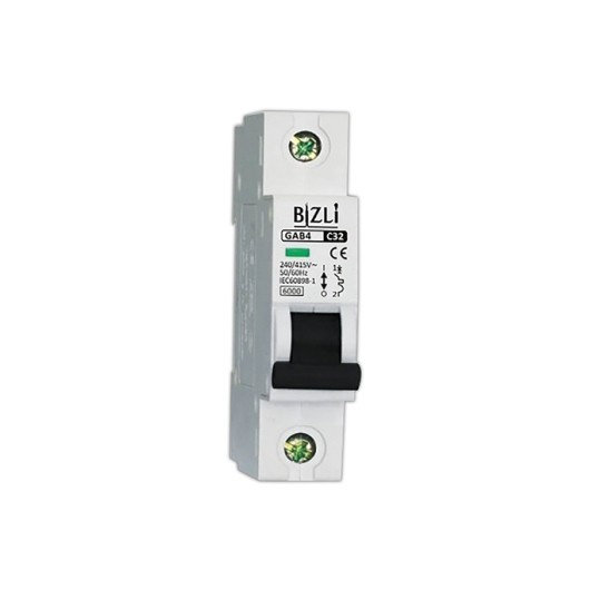 Bizli Circuit Breaker 1P 25A C 6KA- 901728