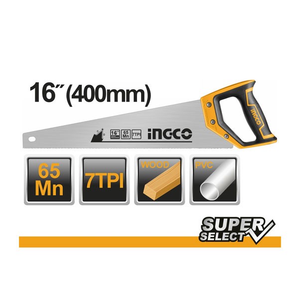HAND SAW 16" INGCO HHAS15400(হাত দেখেছি 16" INGCO HHAS15400)